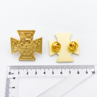British Victoria Cross For Valour Gold-Plated Military Medal Badge Replica