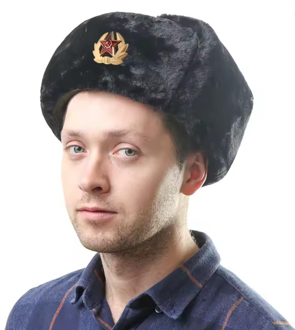 USSR Soviet Hammer and Sickle Military Officer Gold Cap Hat Badge Replica