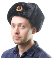 USSR Soviet Hammer and Sickle Military Officer Gold Cap Hat Badge Replica