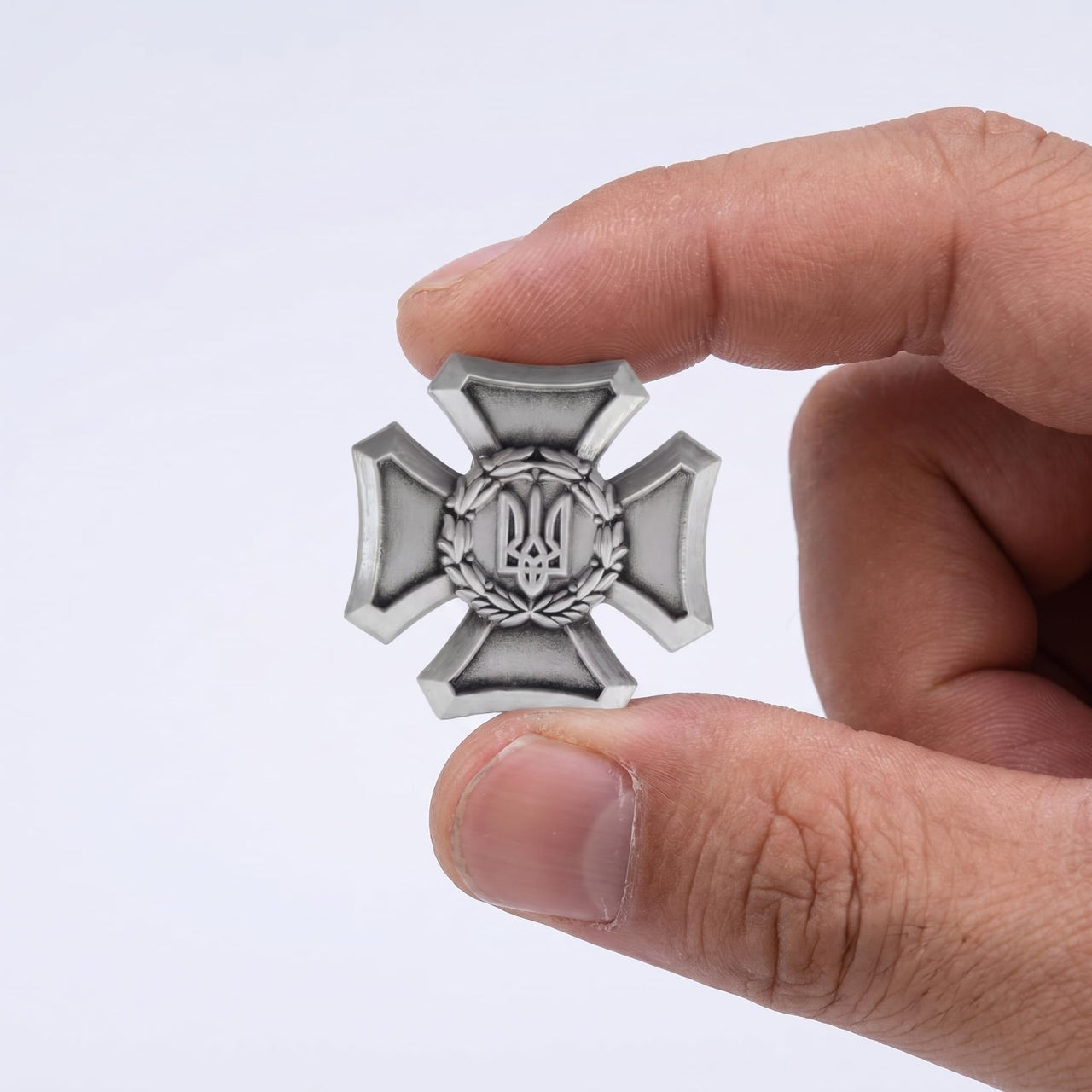 Ukraine Cossack Trident Iron Cross Military History Badge Replica