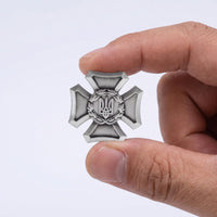 Ukraine Cossack Trident Iron Cross Military History Badge Replica
