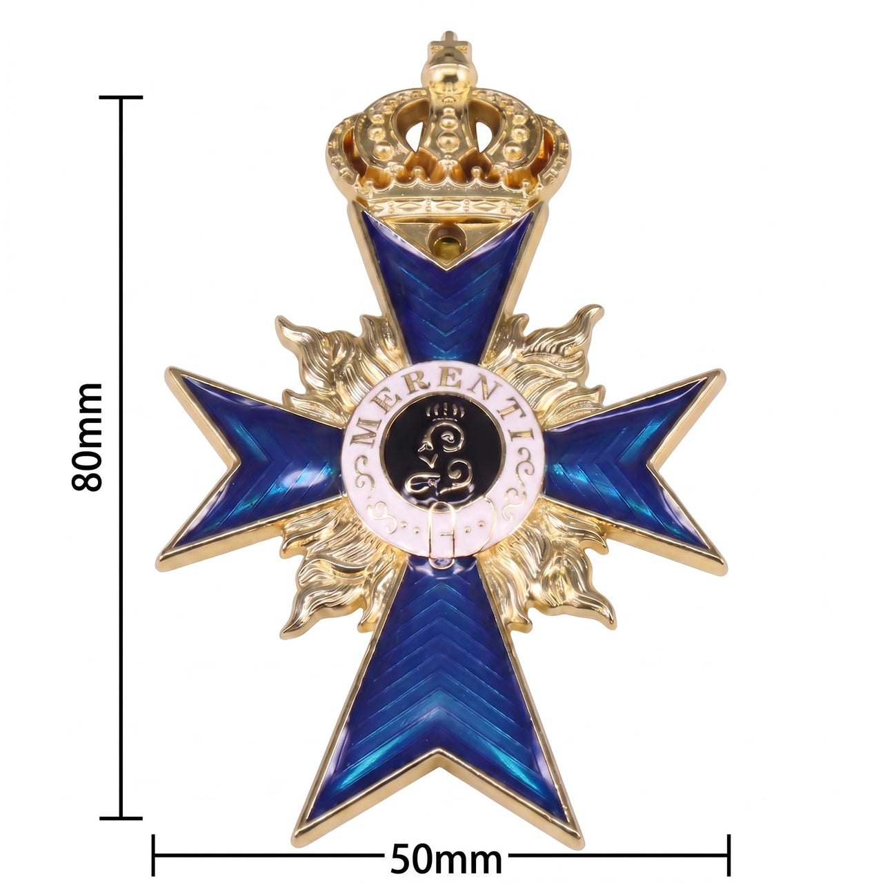 FREECROWS Military Merit Order Bavarian Prussian Cross Medal 2nd Class Aristocratic Award Replica