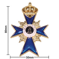 FREECROWS Military Merit Order Bavarian Prussian Cross Medal 2nd Class Aristocratic Award Replica