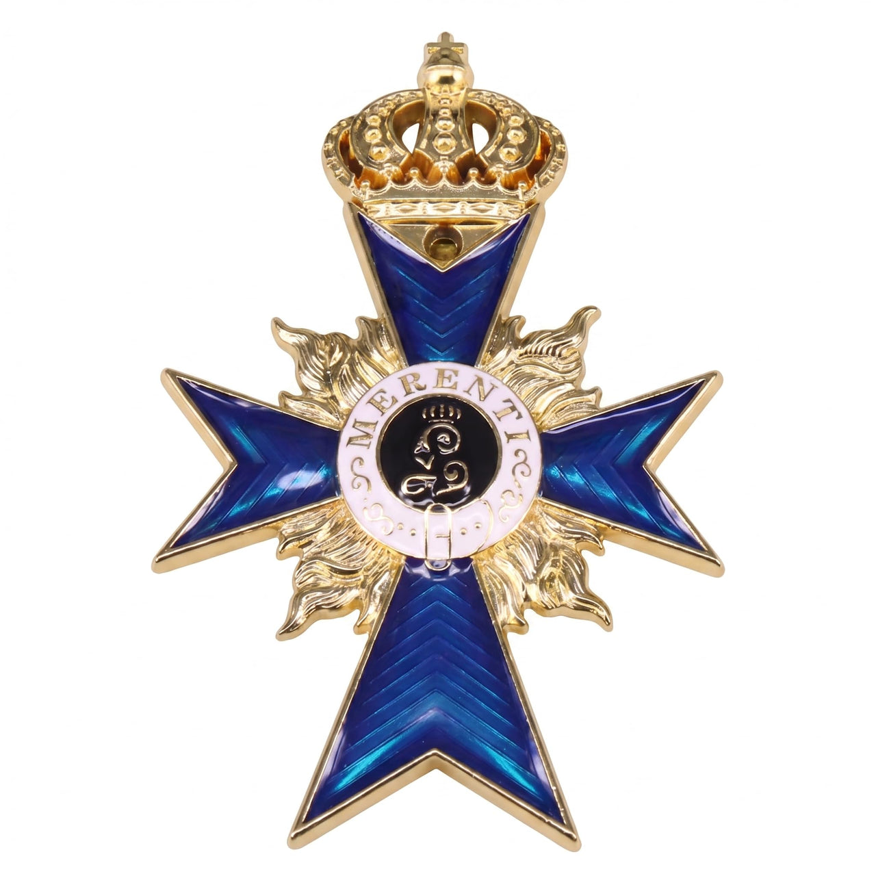 FREECROWS Military Merit Order Bavarian Prussian Cross Medal 2nd Class Aristocratic Award Replica
