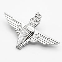 British Parachute Regiment QEII Officer Silver Plated Cap Badge Replica