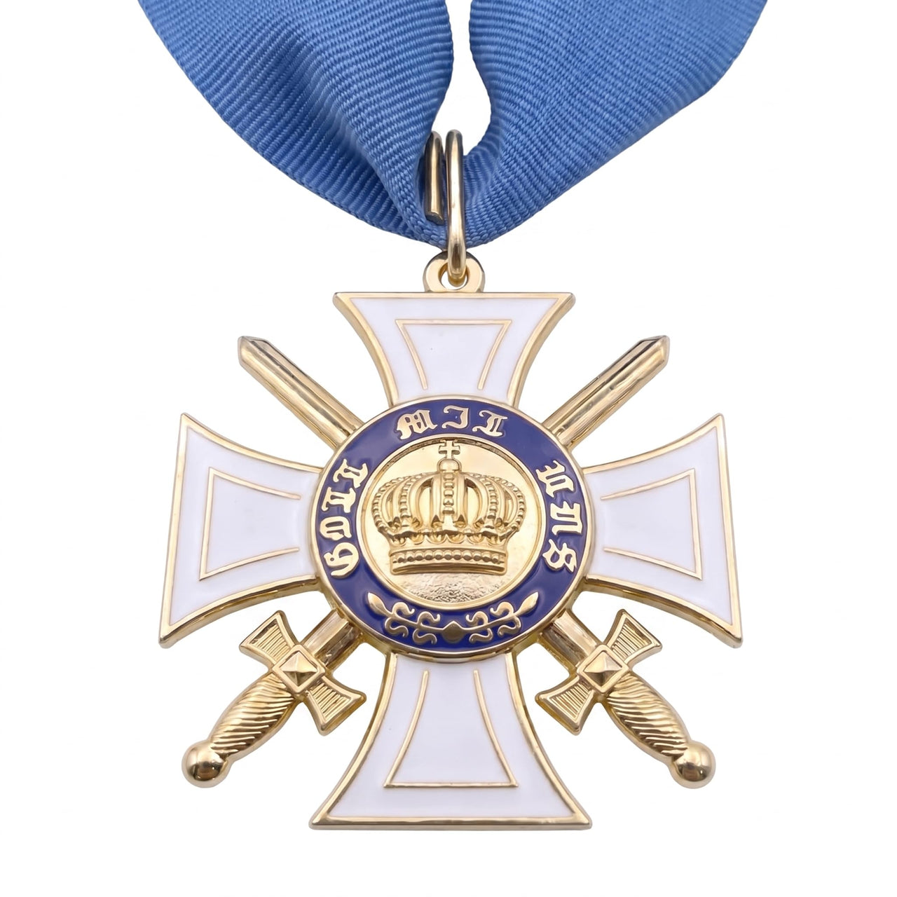 Prussian Royal Order of the Crown 2nd Class Blue Ribbon Military Replica