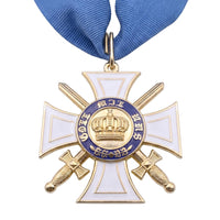 Prussian Royal Order of the Crown 2nd Class Blue Ribbon Military Replica