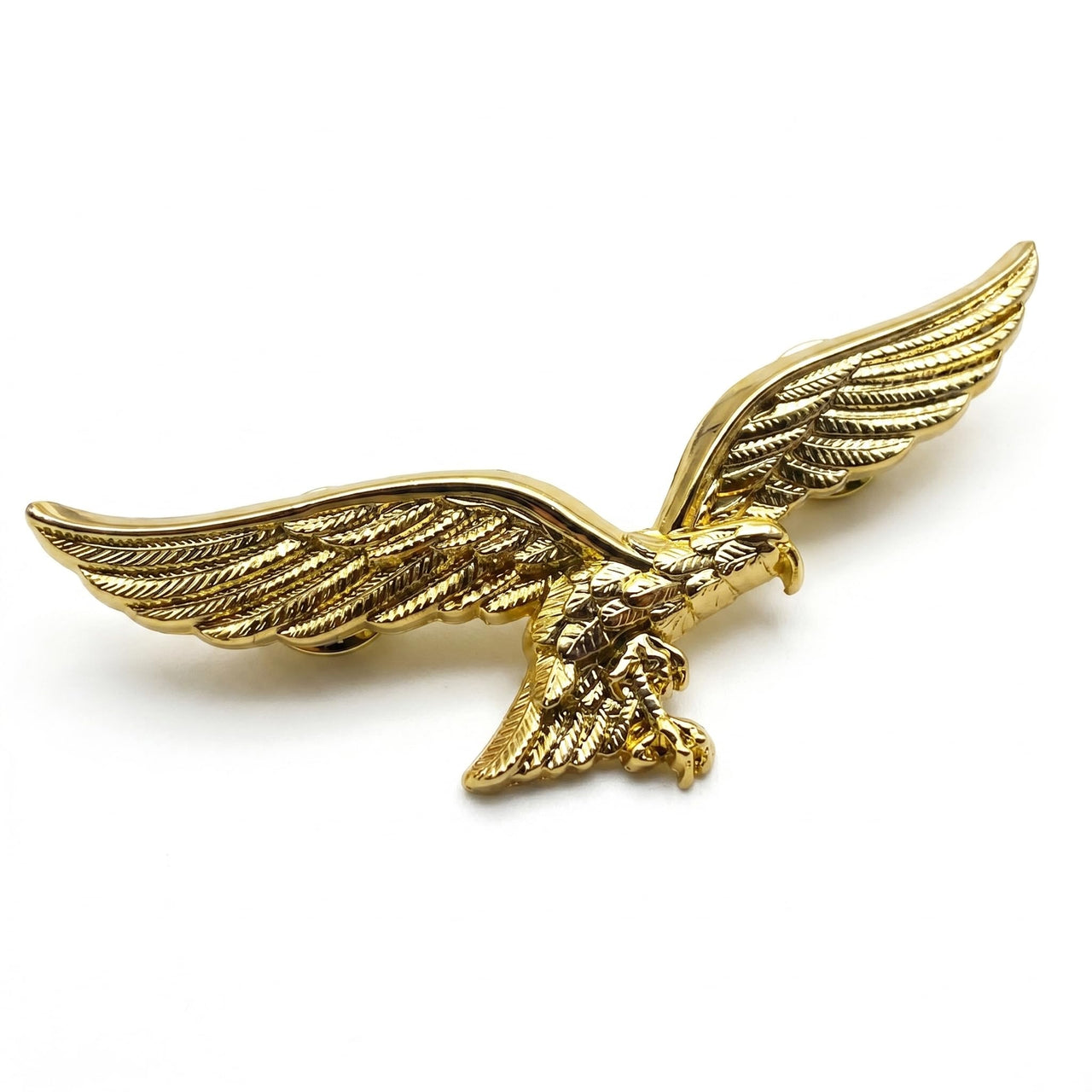 German Eagle Pilot Military Uniform Badge Gold-Toned Replica