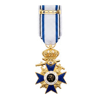 Military Merit Order Bavarian Prussian Cross Medal 3rd Class Award Replica