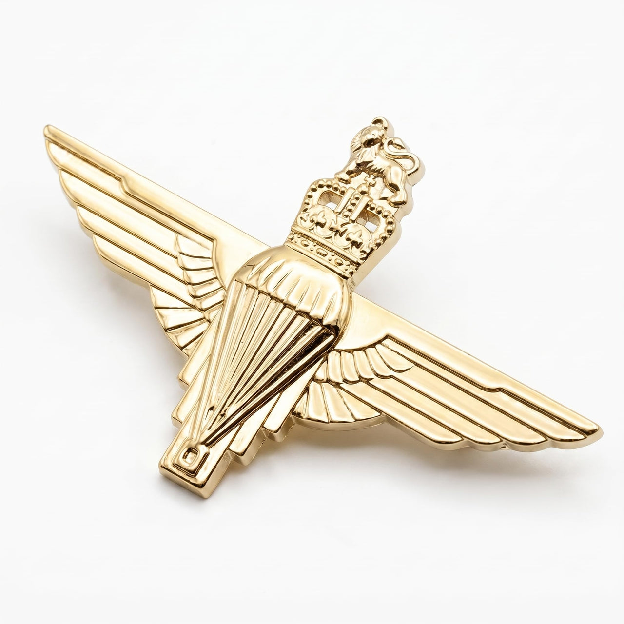 British Parachute Regiment QEII Officer Gold Plated Cap Badge Replica