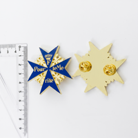 Prussian Blue Max Pour Le Merite Badge Gold Plated Military Award Replica