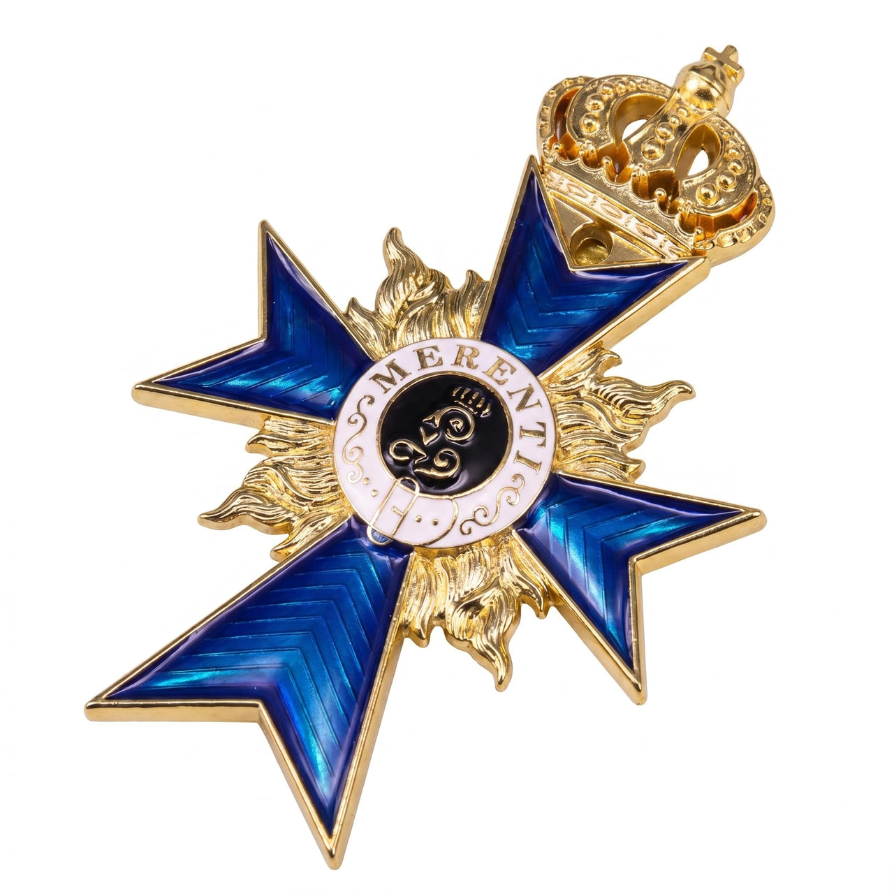 FREECROWS Military Merit Order Bavarian Prussian Cross Medal 2nd Class Aristocratic Award Replica