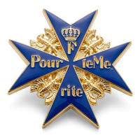 Prussian Blue Max Pour Le Merite Badge Gold Plated Military Award Replica