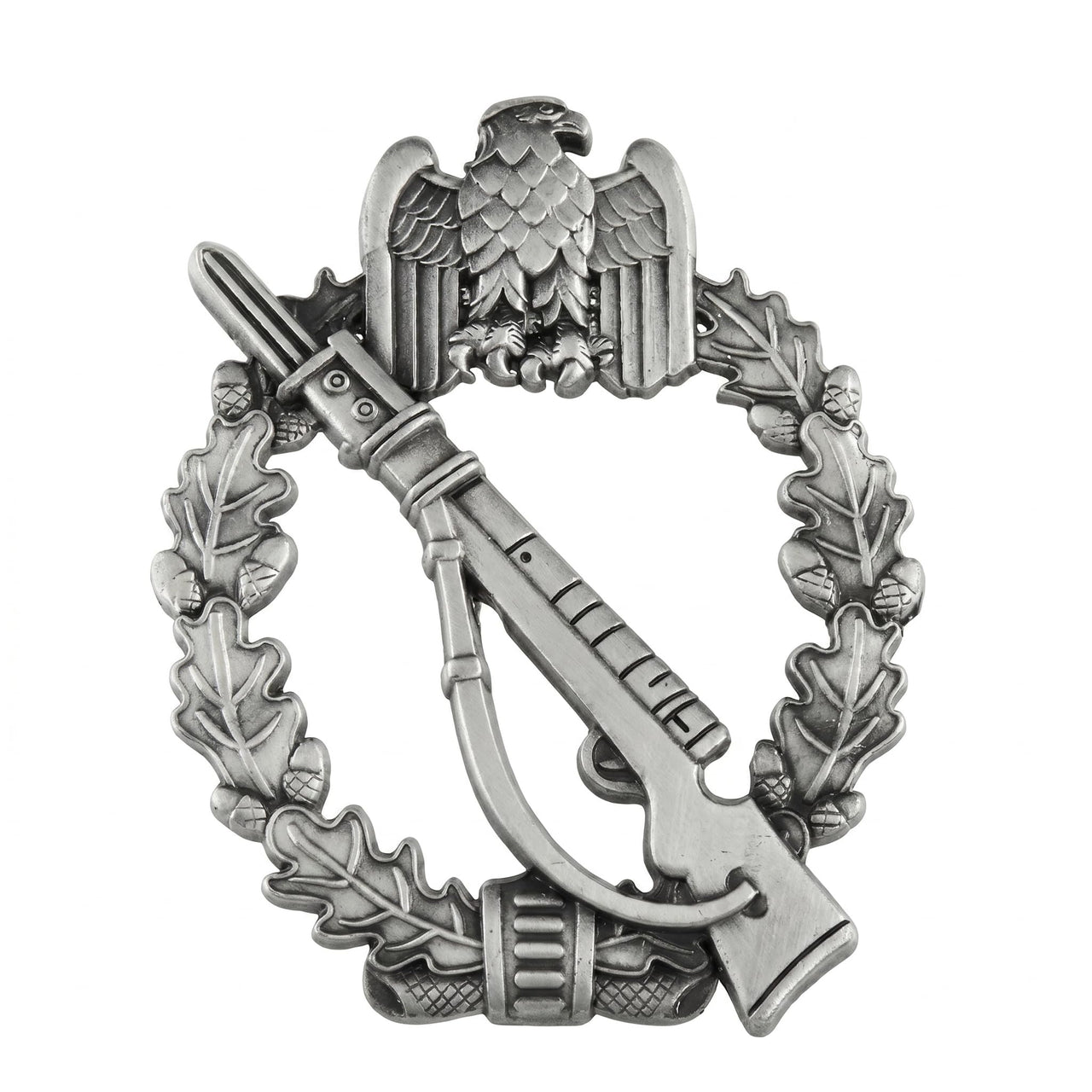Infantry Assault Badge Riffle Emblem Bundeswehr 1957 Silver-Toned Replica