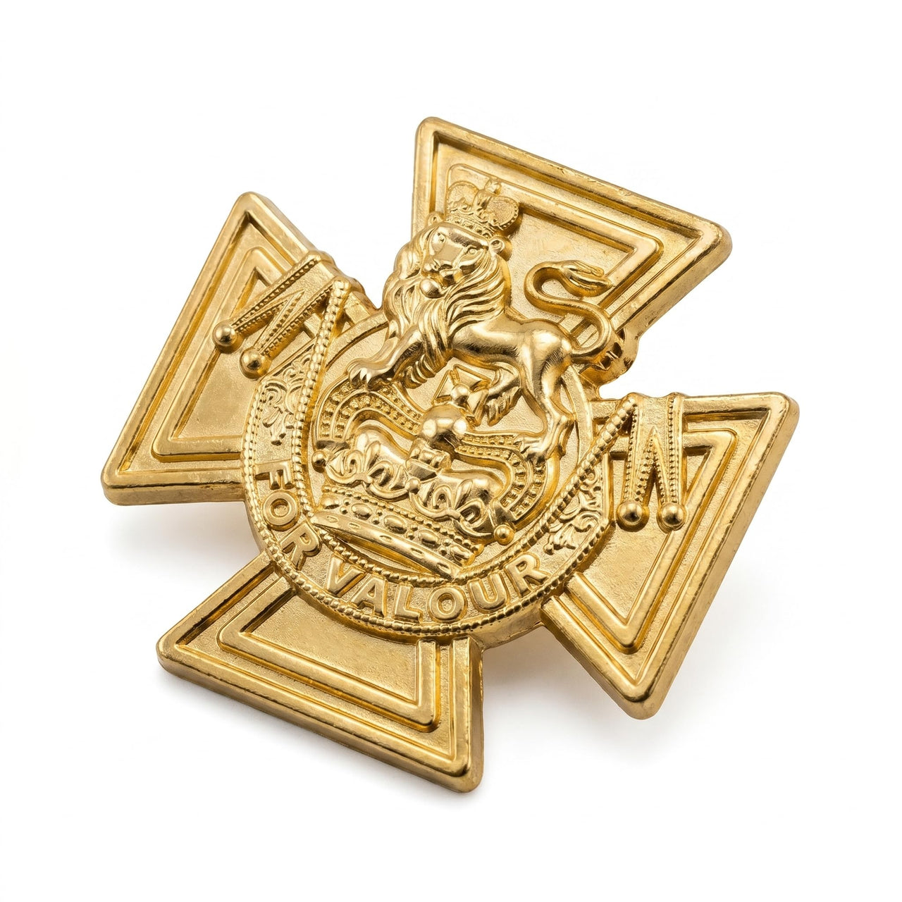 British Victoria Cross For Valour Gold-Plated Military Medal Badge Replica
