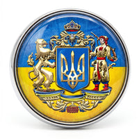 Ukraine National Heritage Emblem – Professional Greater Coat of Arms Relief – High-Gloss Patriotic Achievement – replica