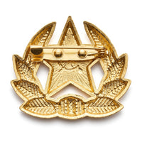 USSR Soviet Hammer and Sickle Military Officer Gold Cap Hat Badge Replica