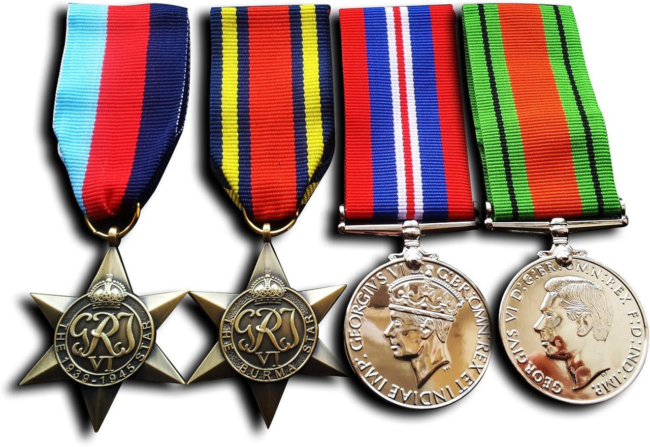 Military Medals Set 1945 star Burma Star War Medal & Defence Medal WW2 Military Medals Repro