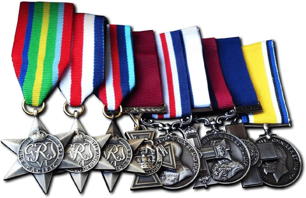 Military Medals Group Set Victoria Cross, Military Medal, Military Cross, France, Pacific, Arctic Star & George Cross British Medal Copy