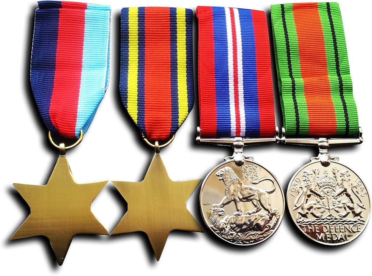 Military Medals Set 1945 star Burma Star War Medal & Defence Medal WW2 Military Medals Repro
