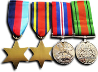 Military Medals Set 1945 star Burma Star War Medal & Defence Medal WW2 Military Medals Repro
