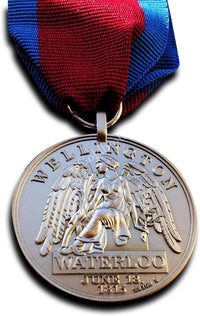 Waterloo Medal Army Campaign Medal Battle Waterloo Ligny Bras 1815 Military Award Replica