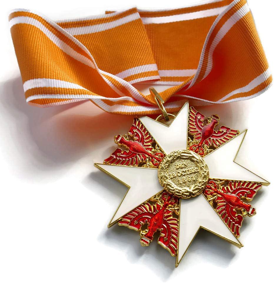 Grand Cross Prussian Order of the Red Eagle + gold leaf WW1 German Medal Military Award Replica
