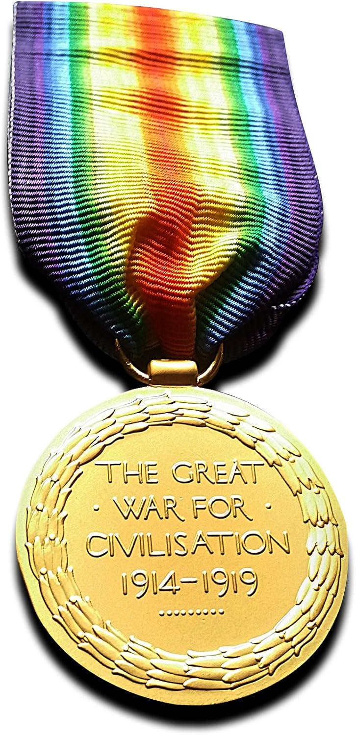 Military Medal Victory Medal The Great War for Civilisation 1914-1919 Military Medal Award WW1 Replica