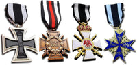 Iron Cross 1914 - Honour Class - Red Eagle Crown - Blue Merite WW1 German Medals - Military of Prussia Replica