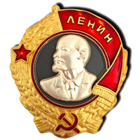 Soviet Lenin Era Badge – USSR Military & Political Historical Award Replica