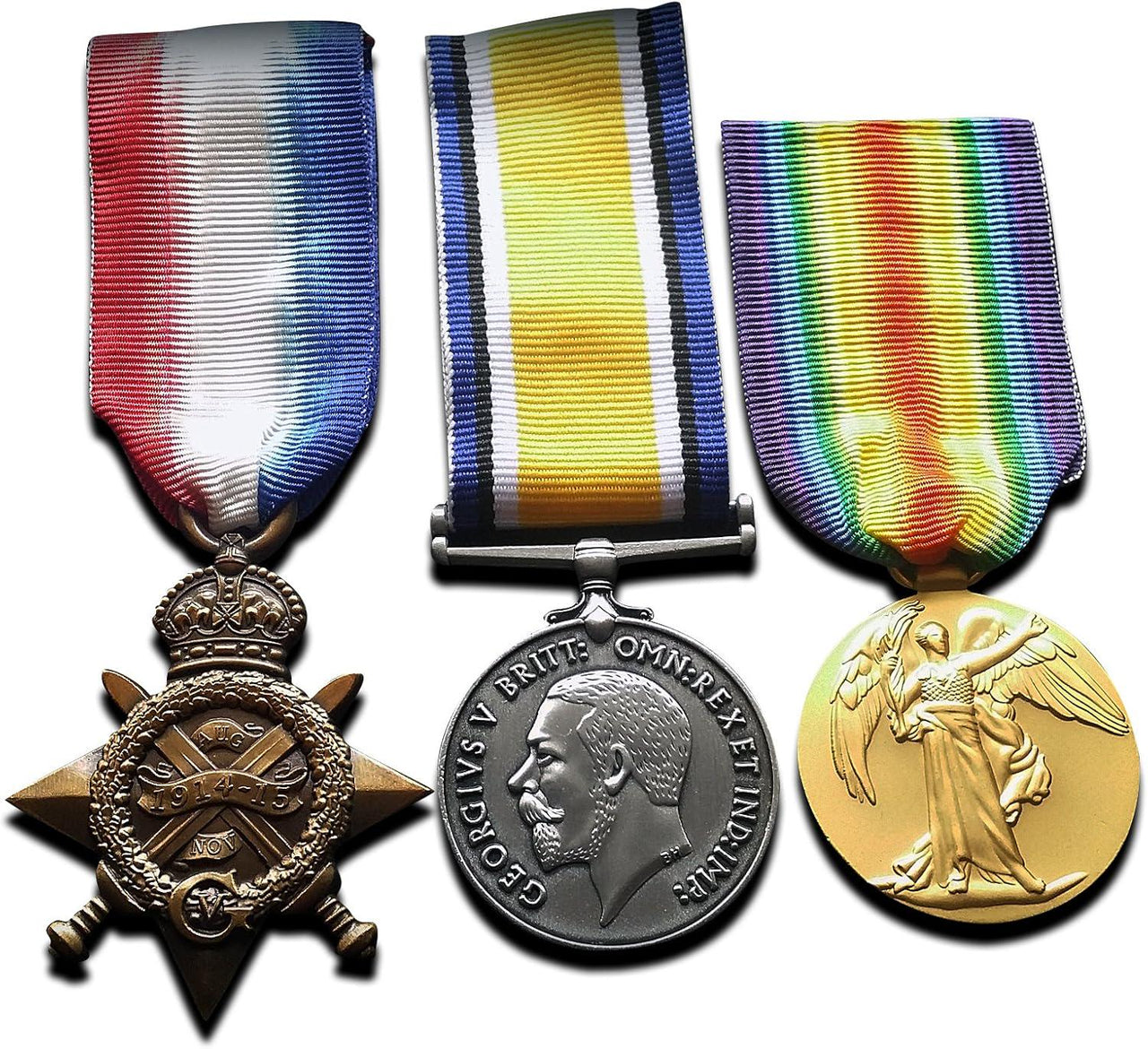 WW1 Medals Trio 1914-15 Star, War & Victory Medal New Military Award Set Replicas