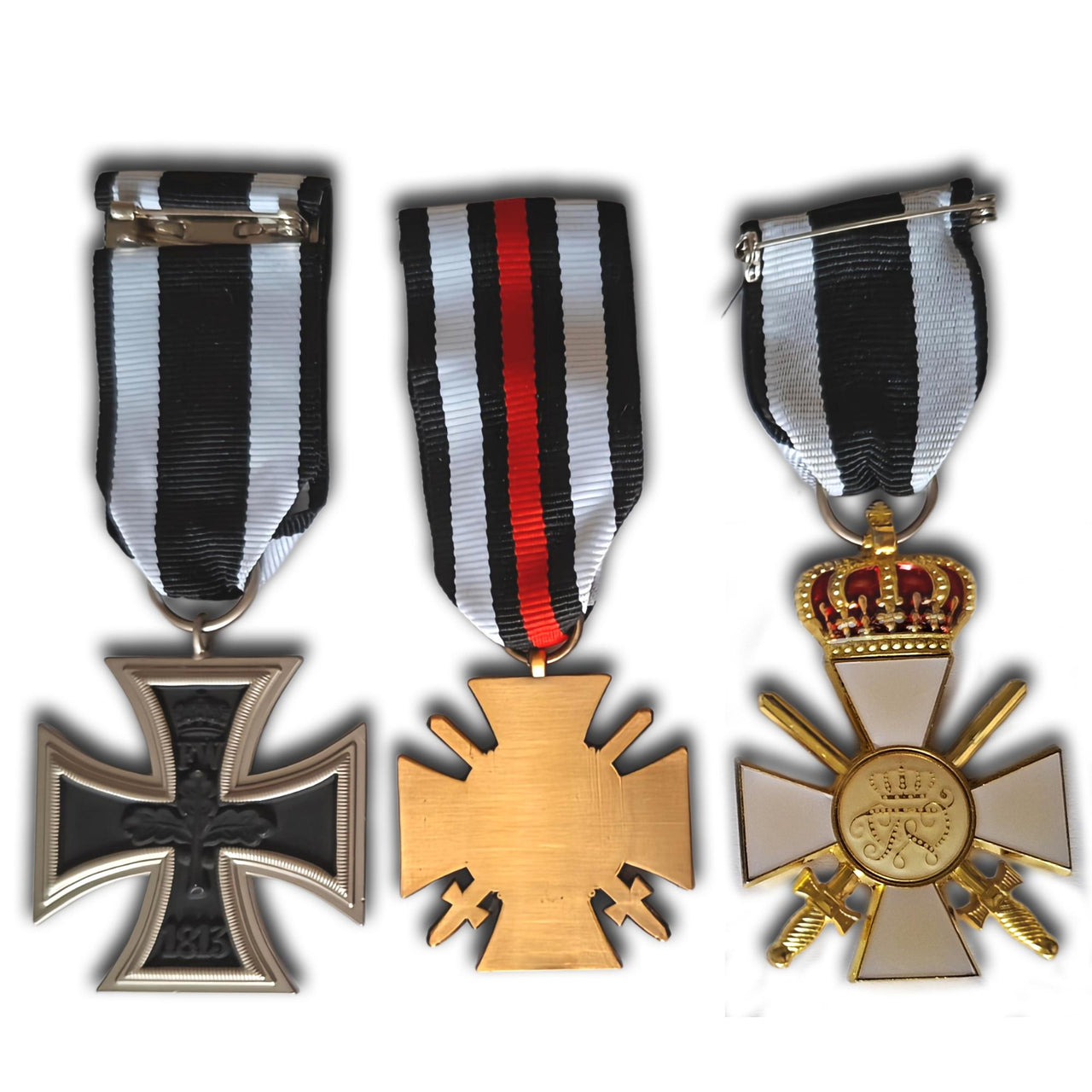 Iron Cross 1914 - Honour Class - Red Eagle Crown WW1 German Medals - Military of Prussia Replica