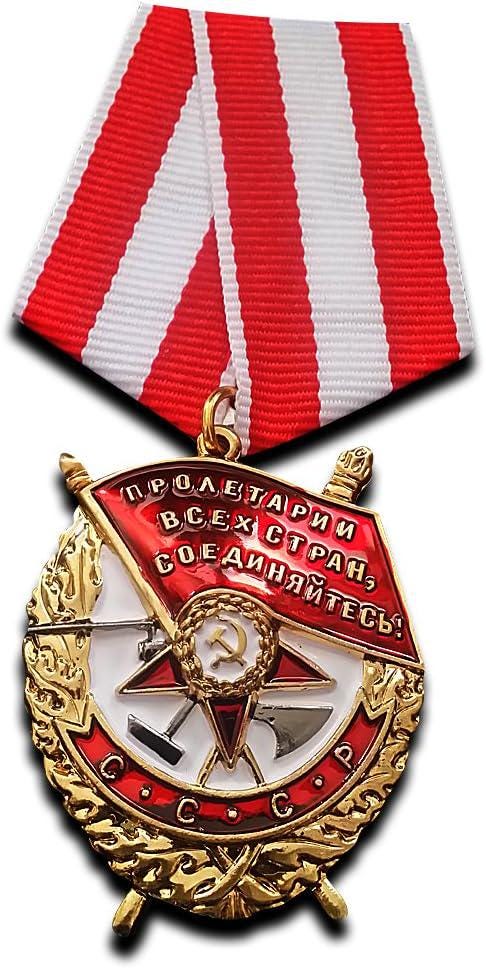 Soviet Medal Set – Order of Lenin , Red Banner , Red Star Badge , Hero Star (Set of 4) Replica - Military Russian Awards