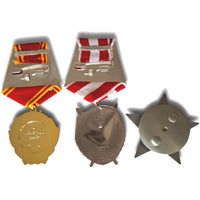 Soviet Medal Set – Order of Lenin , Red Banner , Red Star Badge (Set of 3) Replica - Military Awards