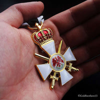 Order of the Red Eagle 3rd Class with Crown and Swords WW1 German Medal Repro
